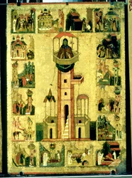 St. Simeon, 1500-tallet (tempera og guld på panel)